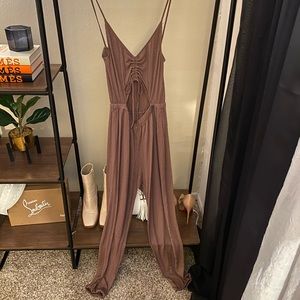 Cut out lounge jumpsuit